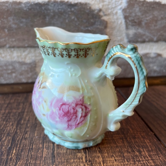 Nippon tea set vintage tea set Handpainted tea set Japan Nippon set pink green - Picture 16 of 16